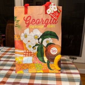 Trader Joe's Georgia Peach State Tote Bag - Multicolor